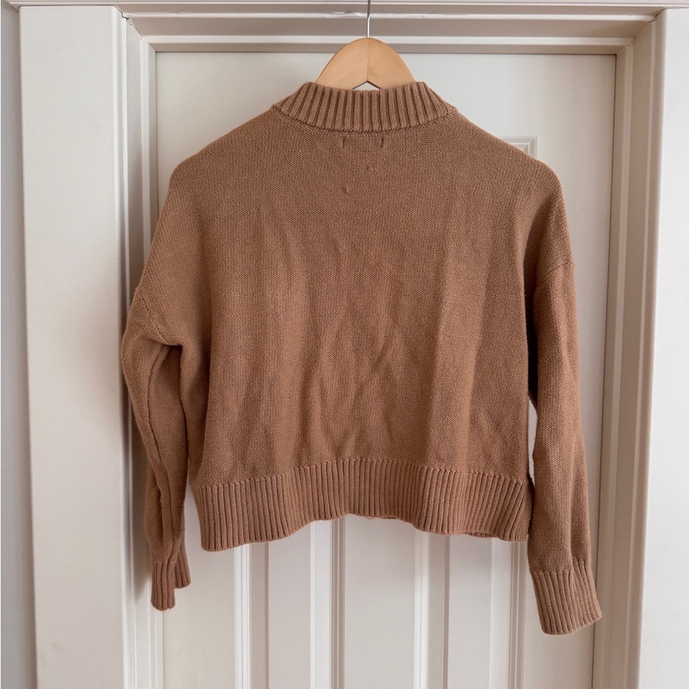 Quince Camel Button-Up Cardigan - Picture 3 of 3